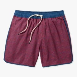 The Anchor | Nautical Red Wavy Geo -Fair Harbor ACH6 613 Nautical Red Wavy Geo 01