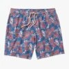 The Bayberry Trunk | Navy Crimson Leaves -Fair Harbor BAY7 432 Navy Crimson Leaves FLAT 001 28e0c22d 4103 422f 8f88 b67fc31ff2d6