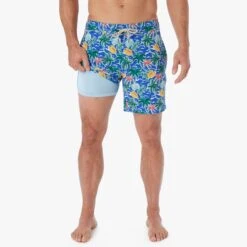 The Bayberry Trunk | Cobalt Tropical Skies -Fair Harbor BAY7 480 Cobalt Tropical Skies ONFIG 002