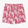 The Bayberry Trunk | Nautical Red Stamped Hibiscus -Fair Harbor BAY7 630 Nautical Red Stamped Hibiscus FLAT 001 1900e833 49ab 413f 9638 4e8753673258