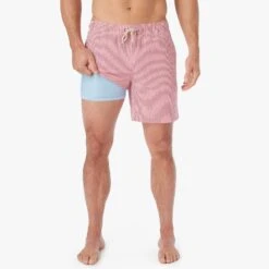 The Bayberry Trunk | Red Seersucker -Fair Harbor BAY7 682 Red Seersucker ONFIG 002 620a7734 de9c 44db ad9e c7807d3a4767