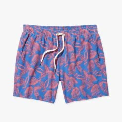 Fair Harbor 25 The Bungalow Trunk | Cobalt Neon Leaves