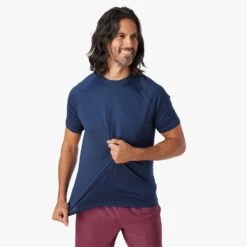 The BreezeKnit™ Tee | Dark Navy -Fair Harbor BZT1 401 Dark Navy ONFIG 002 d814be9b 7405 4a05 8a0c 82a50e875e86