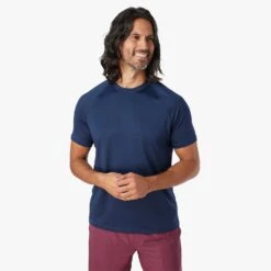 The BreezeKnit™ Tee | Dark Navy -Fair Harbor BZT1 401 Dark Navy ONFIG 020 a772ec0a 654a 4128 8f56 6835febf5e58