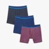 The BreezeKnit Boxer Brief (3-Pack) -Fair Harbor BreezeKnitBoxer 3Pack Black Navy RedWaves