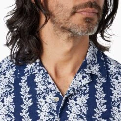 The Casablanca Shirt (3-Pack) -Fair Harbor CAS2 494 Navy Tropical Bandana ONFIG 003 e9516dc4 4f82 42e6 b8d4 c20d67f041b2