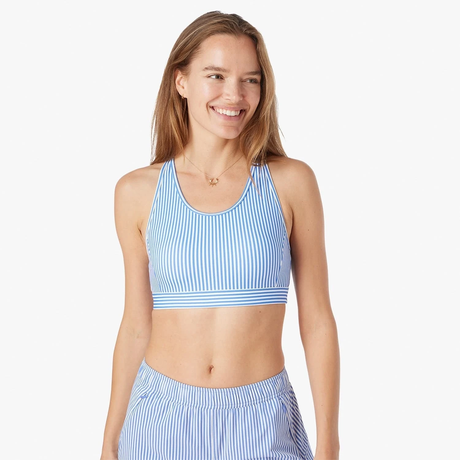 The Corliss Sports Bra | Sailing Stripe 4 The Corliss Sports Bra | Sailing Stripe - Image 2