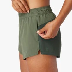 The Atlantique Short | Thyme Colorblock -Fair Harbor F22 ATLANTIQUESHORT GREEN ON FIG 0082 a79822cc c7ca 41b4 bc58 c92d35dce9ca