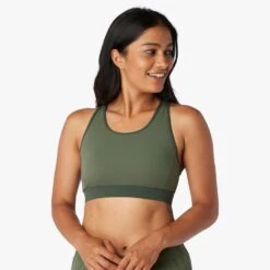 The Corliss Sports Bra | Thyme Colorblock -Fair Harbor F22 CORLISSBRA GREEN ON FIG 0139 8605e264 8463 435c 90e6 eb77effd9238