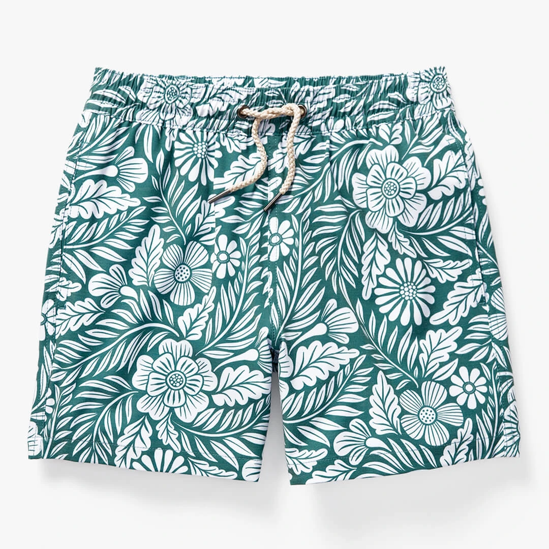 Kids Bayberry Trunk | Green Floral 3 Kids Bayberry Trunk | Green Floral