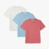 The Kismet Tee (3-Pack) -Fair Harbor Kismet 3Pack White FadedDenim Red