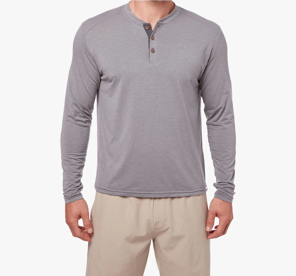 The SeaBreeze Henley | Grey 5 The SeaBreeze Henley | Grey - Image 3