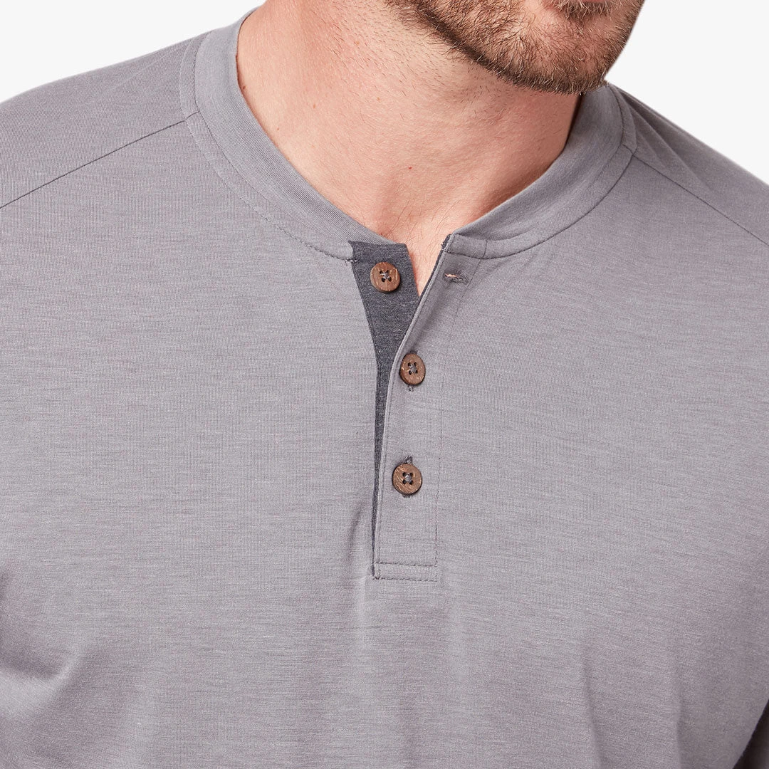 The SeaBreeze Henley | Grey 6 The SeaBreeze Henley | Grey - Image 4