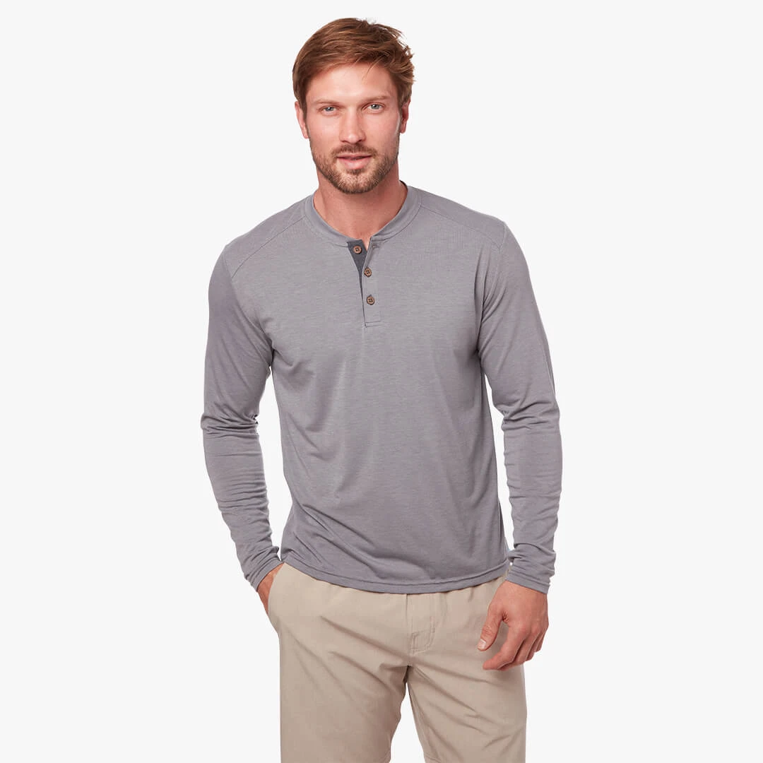 The SeaBreeze Henley | Grey 4 The SeaBreeze Henley | Grey - Image 2