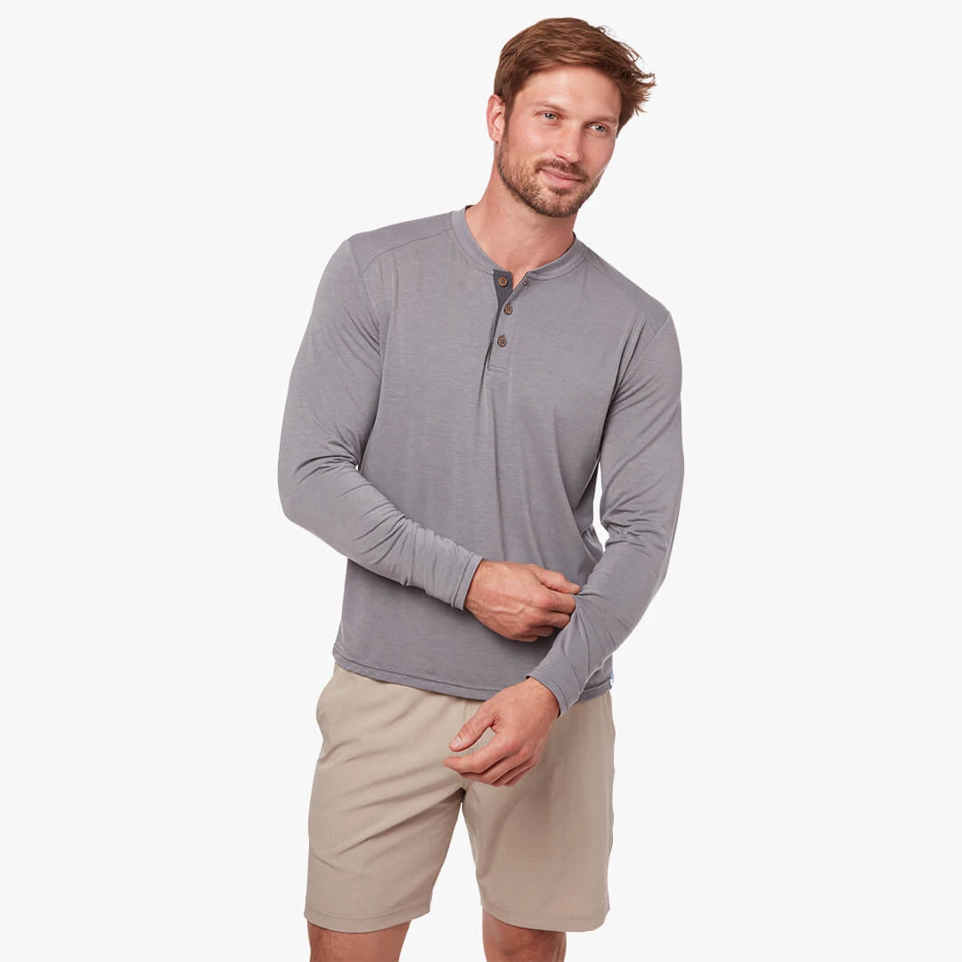 The SeaBreeze Henley | Grey 10 The SeaBreeze Henley | Grey - Image 8