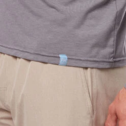 The SeaBreeze Henley | Grey 14 The SeaBreeze Henley | Grey -Fair Harbor OF Henley Grey Front 050 CLOSE UP eb301479 d5bf 46c5 9d69 0c69e7783fc6