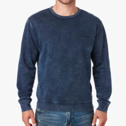The Vintage-Wash Saltaire Crewneck | Navy -Fair Harbor SALTAIR CREWNECK DARKBLUE 051 4d7df015 e18e 41c9 bcb8 2753824c965c