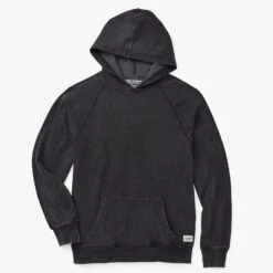 Fair Harbor 9 The Vintage-Wash Saltaire Hoodie | Black