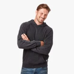 The Vintage-Wash Saltaire Hoodie | Black -Fair Harbor SALTAIR HOODIE CHARCOAL 403 db51166f 5705 49f1 babf 8b25b332b718