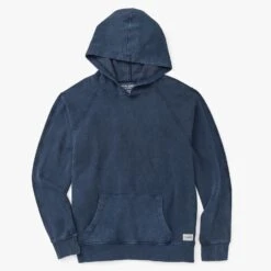 Fair Harbor 7 The Vintage-Wash Saltaire Hoodie | Navy