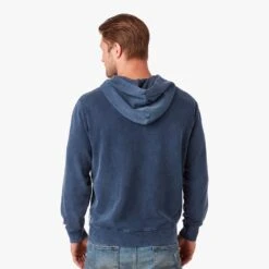 The Vintage-Wash Saltaire Hoodie | Navy -Fair Harbor SALTAIR HOODIE DARKBLUE 366 cf6c1dbf 353a 4c30 8f1c 31425f4b4a79
