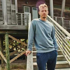 Saltaire Crewneck (3-Pack) -Fair Harbor SCN2 015 SLATE LIFESTYLE 90fa48ad 3f3d 4574 af62 e244673e411d