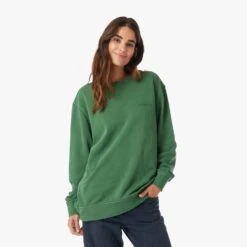 The Vintage-Wash Saltaire Crewneck | Coastal Green -Fair Harbor SCN2 304 COASTALGREEN ONFIG WOMEN 001 1c2a3051 7f2e 4105 8746 c8dab0cda0ec