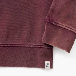 The Vintage-Wash Saltaire Crewneck | Burgundy -Fair Harbor SCN2 602 BURGUNDY FLAT 002 5b196c1c 0eef 43e4 bf29 c201820b743e