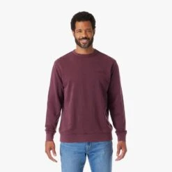 The Vintage-Wash Saltaire Crewneck | Burgundy -Fair Harbor SCN2 602 BURGUNDY ONFIG 001 f3aacfd0 c146 4e53 bf6d ef0a3b192792