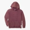 The Vintage-Wash Saltaire Hoodie | Burgundy