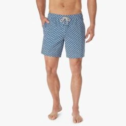 The Bayberry Trunk | Navy Geo -Fair Harbor SP23 ON FIG BAYBERRY NAVY GEO 0073 49580d13 0eda 4380 b265 6d81059b58fe