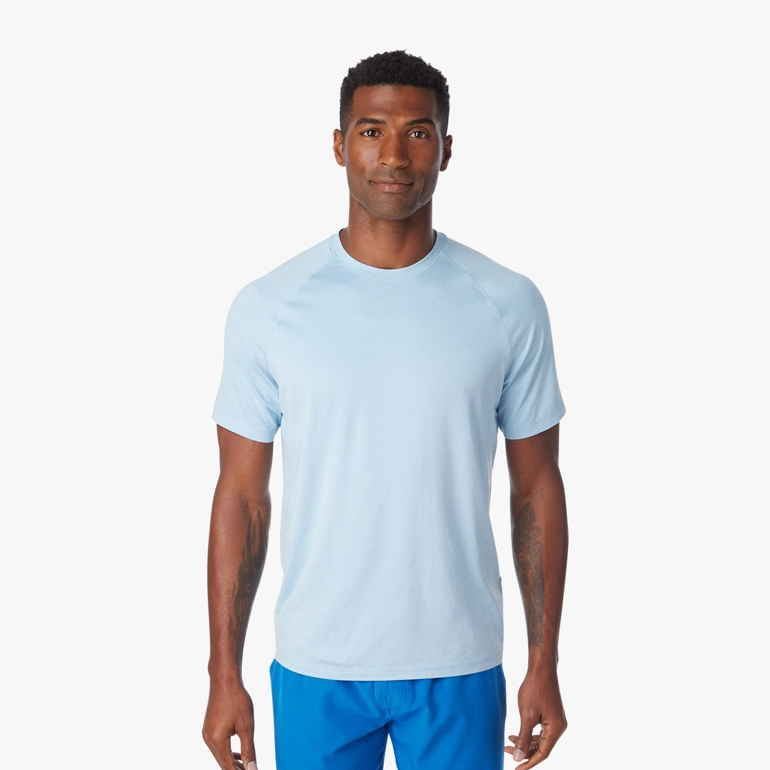 The BreezeKnit™ Tee | Light Blue 4 The BreezeKnit™ Tee | Light Blue - Image 2