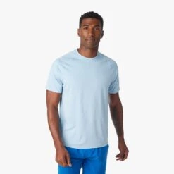 The BreezeKnit™ Tee | Light Blue 16 The BreezeKnit™ Tee | Light Blue -Fair Harbor SP23 ON FIG BREEZEKNIT HEATHER BLUE 020 b976238a ef0c 4db2 9f57 dfeb61af828e