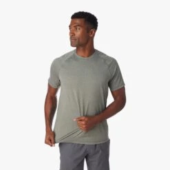 The BreezeKnit™ Tee | Thyme -Fair Harbor SP23 ON FIG BREEZEKNIT HEATHER DARK GREEN 043 ef18661f 207d 4ef8 a9a4 d6bba519fa71