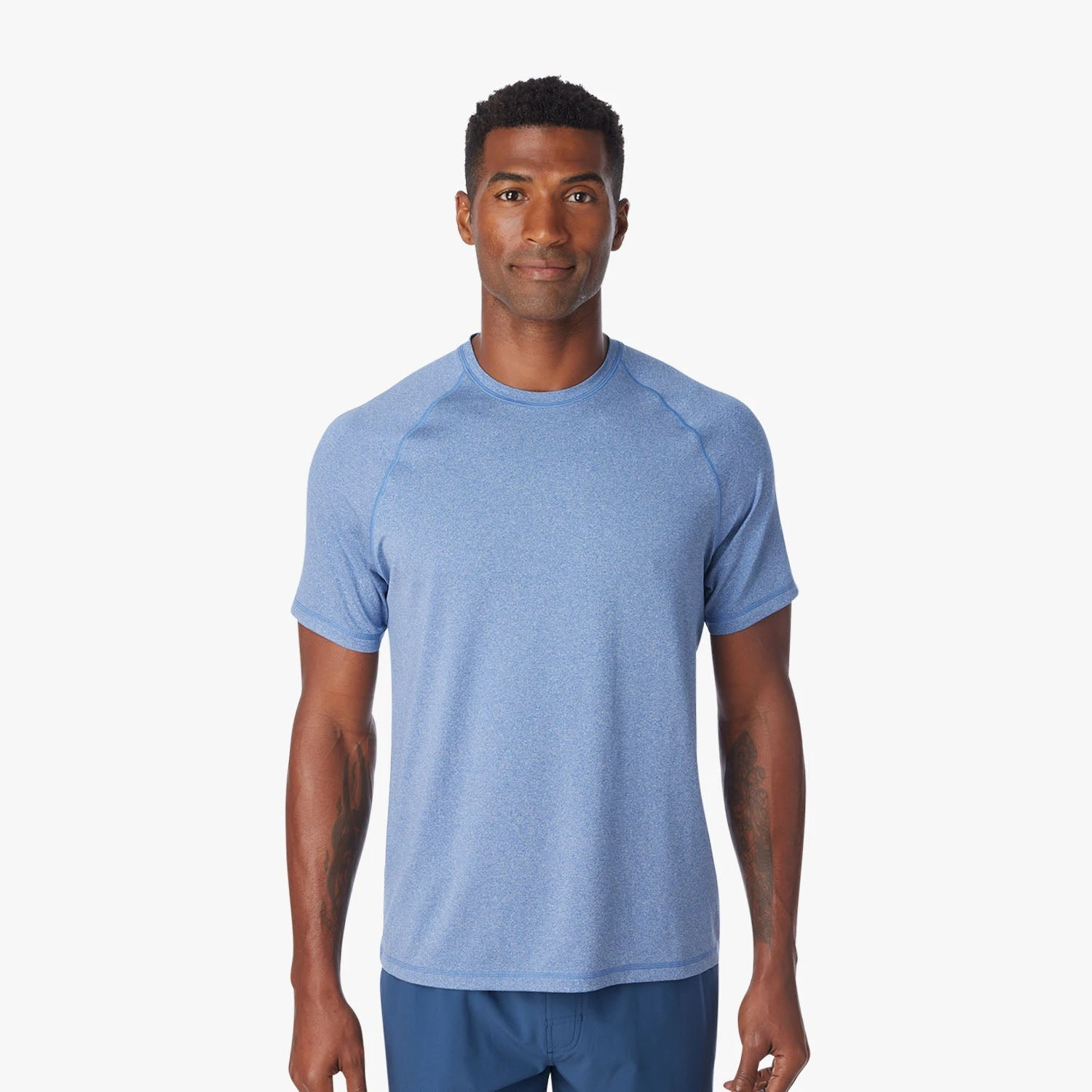 The BreezeKnit™ Tee | Navy 4 The BreezeKnit™ Tee | Navy - Image 2