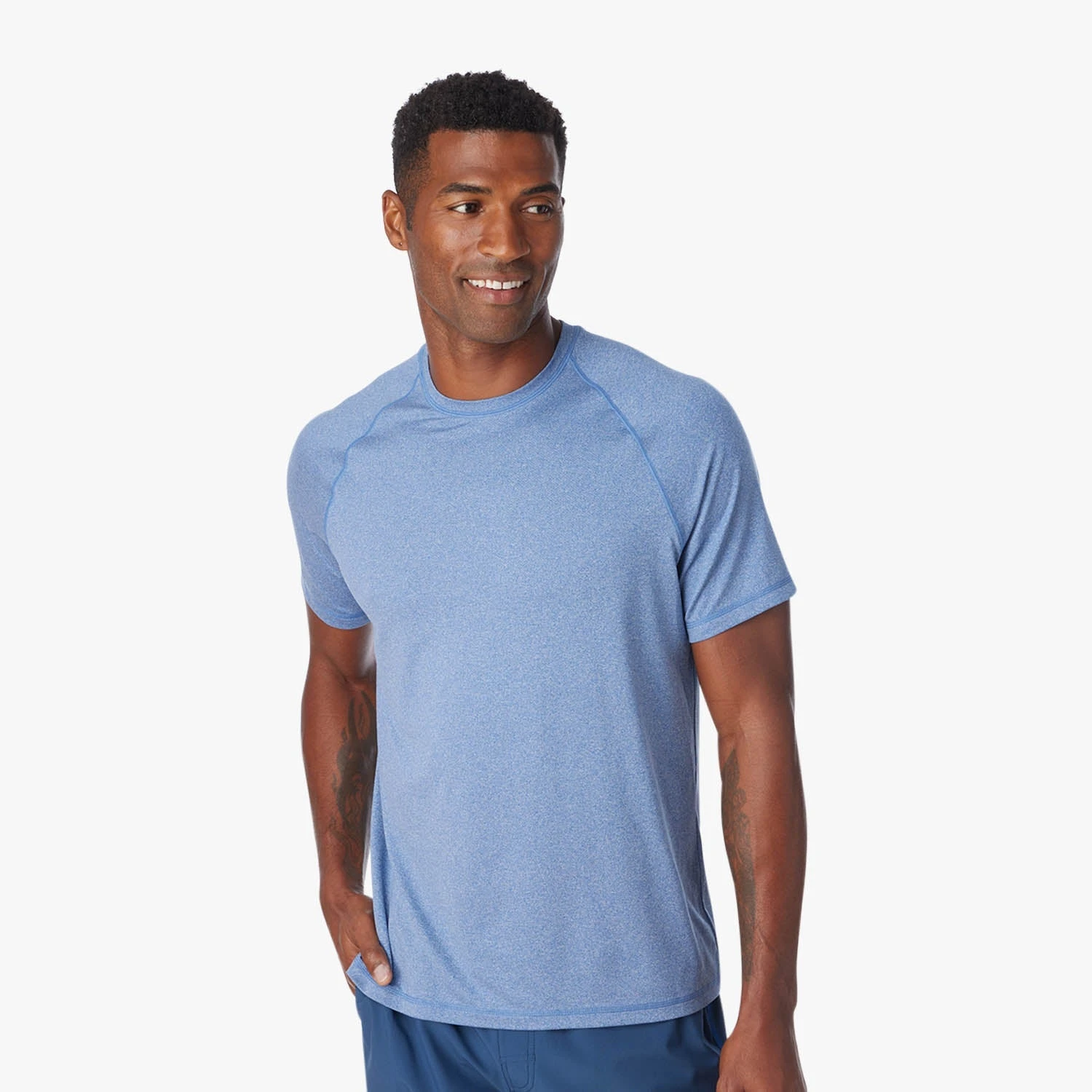 The BreezeKnit™ Tee | Light Blue 10 The BreezeKnit™ Tee | Light Blue - Image 8