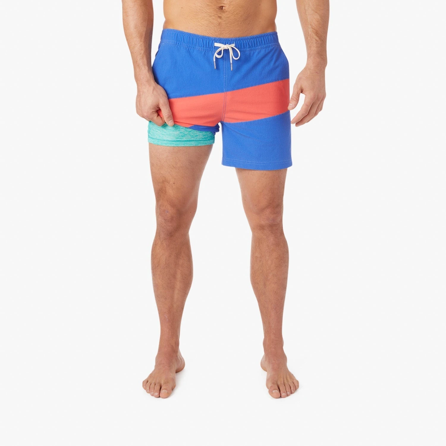 The Bungalow Trunk | Pink Colorblock 5 The Bungalow Trunk | Pink Colorblock - Image 3