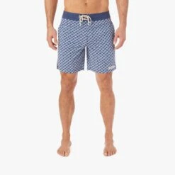 The Nautilus Boardshort | Navy Geo -Fair Harbor SS002 SP22 in Studio photo Look39 NAU82 478 1562 7f41e3f8 db1c 456c 9df7 1c1719f195ef