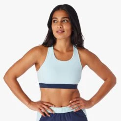The Corliss Sports Bra | Light Blue Colorblock -Fair Harbor SS22009 SP22 instudio photo Look10 CLB12 452 008 1e50b0fe d4e9 490a a2b8 71bb5a280283