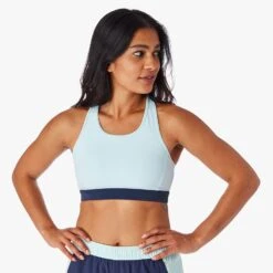 The Corliss Sports Bra | Light Blue Colorblock -Fair Harbor SS22009 SP22 instudio photo Look10 CLB12 452 018 bfad54d5 6de3 4bb6 bfb8 b4053f85dbd6