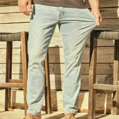 The Ultra-Stretch Driftwood Denim | Light Wash -Fair Harbor THEDRIFTWOODDENIMPANT LIGHTWASH LIFESTYLE 002 568eed59 50ce 4a70 90bc 33d7a86b12bd