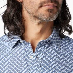 The Windward Shirt (3-Pack) -Fair Harbor WSS1 478 Navy Geo ONFIG 003 c2300525 6afa 4d39 b175 b9a518440570