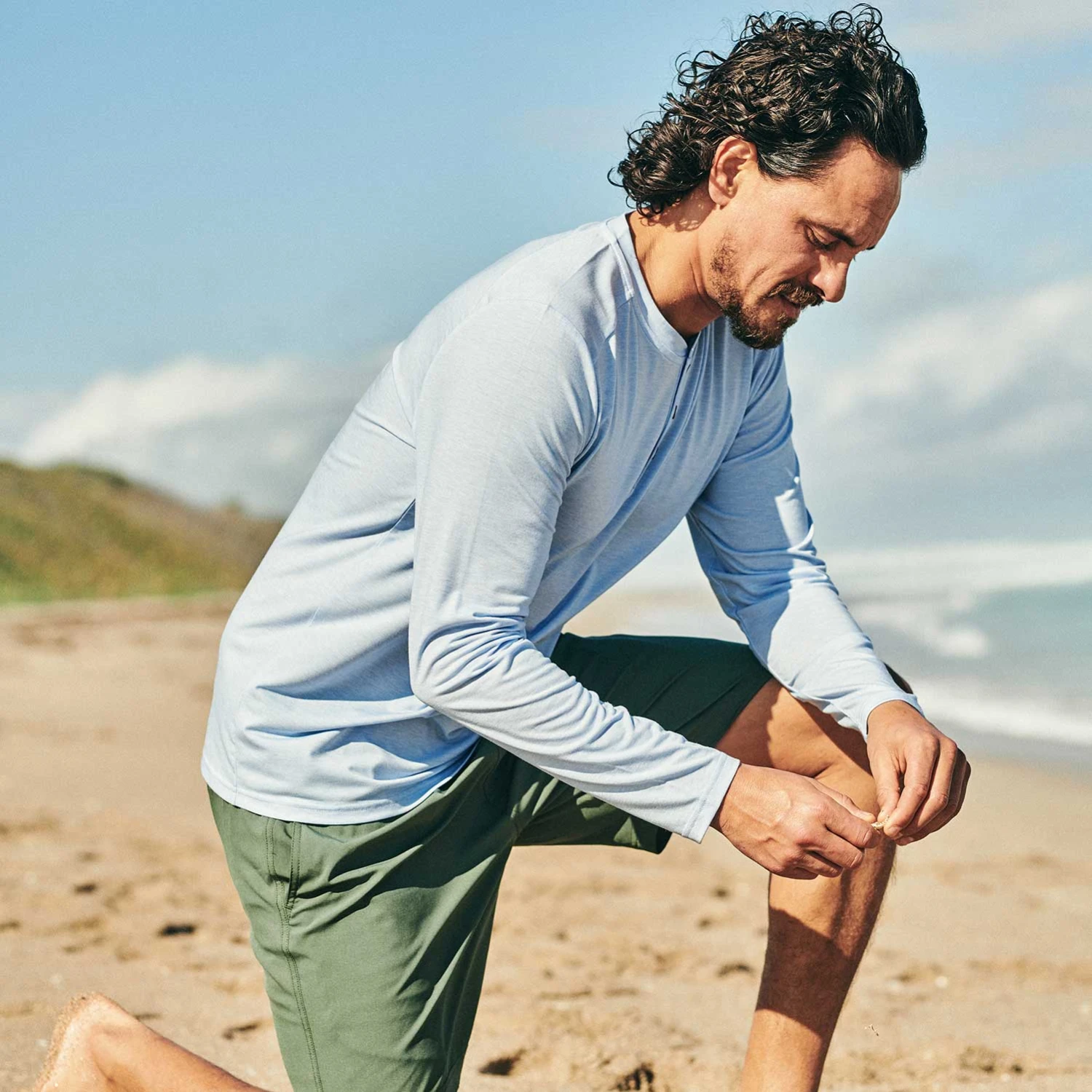 The SeaBreeze Henley | Blue Glow 4 The SeaBreeze Henley | Blue Glow - Image 2